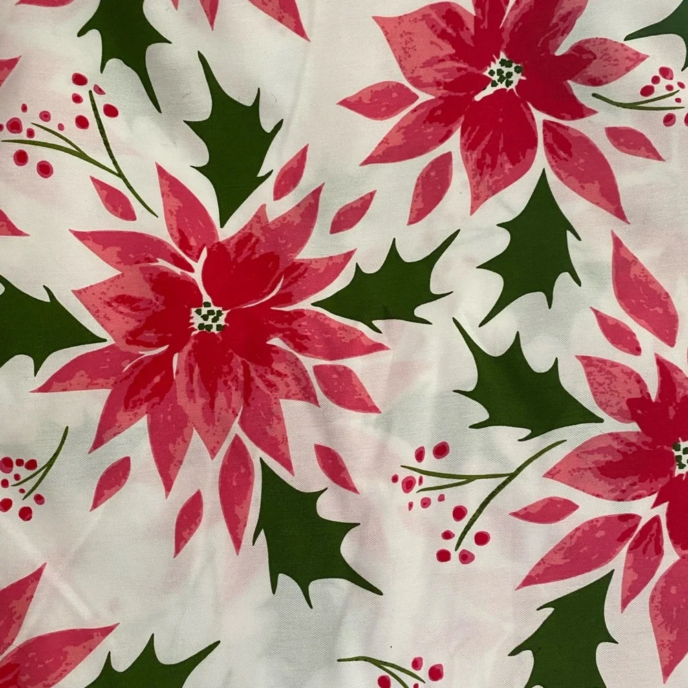 Flower Poincetta Opalhouse Floral Flower Shower Curtain